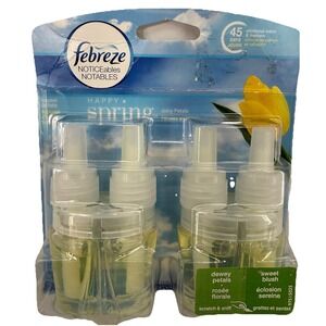 Febreze Noticeables Oil Refills Happy Spring- Dewey Petals, Sweet Blush NEW RARE